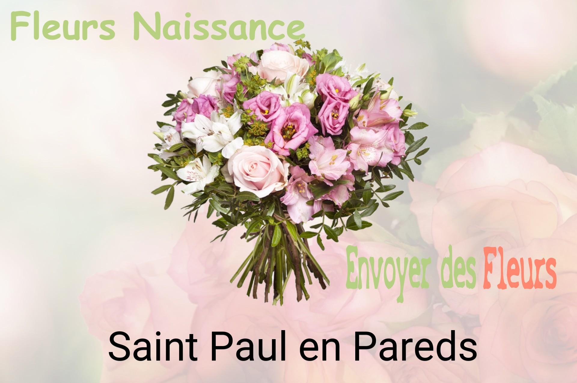 Bouquet de fleurs de naissance livré à Saint-Paul-en-Pareds