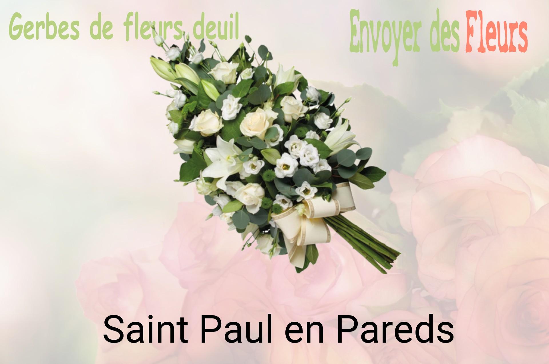 Gerbe de fleurs de deuil livrée à Saint-Paul-en-Pareds